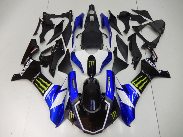 2015-2019 Blue White Glossy Black Green Monster Yamaha YZF R1 Motorcycle Fairings