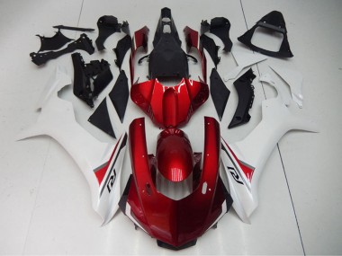 2015-2019 White Red Black Yamaha YZF R1 Motorcycle Fairing