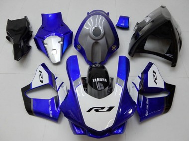 2015-2019 White Blue Glossy Black Yamaha YZF R1 Motorcycle Fairings