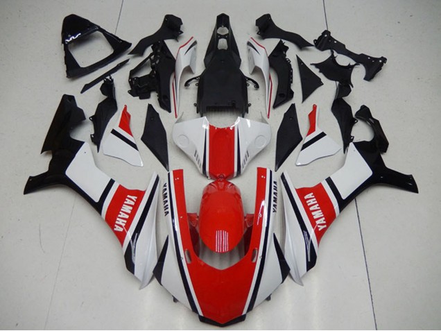 2015-2019 White Red Black Yamaha YZF R1 Motorcycle Fairings