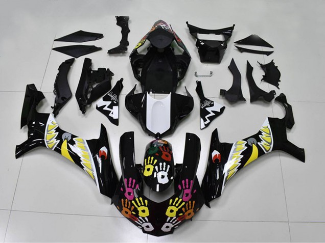 2015-2019 Black White Yellow Pink Shark Yamaha YZF R1 Motorcycle Fairings