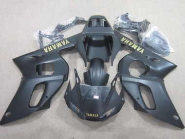 1998-2002 Matte Black Yellow Decal Yamaha YZF R6 Motorcycle Fairings