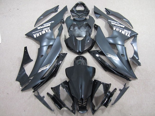 2008-2016 Glossy Black Matte Black White Decals Yamaha YZF R6 Motorcycle Fairings