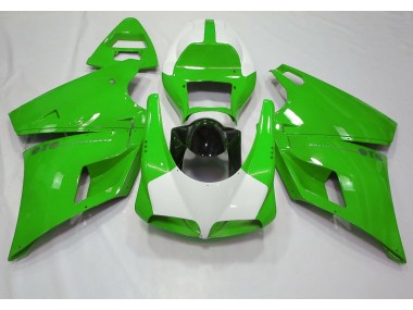 Aftermarket 1993-2005 Gloss Green & White Ducati 996 748 916 998 Motorcycle Fairings