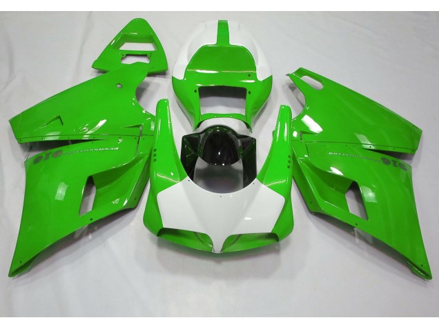 Aftermarket 1993-2005 Gloss Green & White Ducati 996 748 916 998 Motorcycle Fairings Aftermarket 1993-2005 Gloss Green & White Ducati 996 748 916 998 Motorcycle Fairings