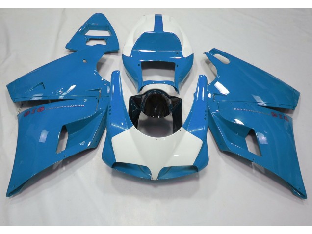 Aftermarket 1993-2005 Gloss Light Blue & White Ducati 996 748 916 998 Motorcycle Fairings Aftermarket 1993-2005 Gloss Light Blue & White Ducati 996 748 916 998 Motorcycle Fairings