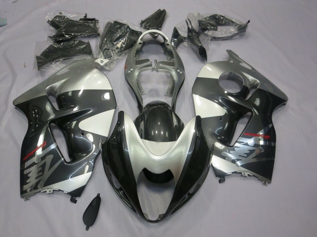 Aftermarket 1997-2007 Grey and Silver Suzuki GSXR 1300 Motorcycle Fairings Aftermarket 1997-2007 Grey and Silver Suzuki GSXR 1300 Motorcycle Fairings