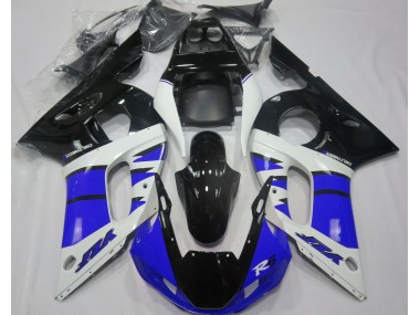 Aftermarket 1998-2002 Gloss Blue and Black Yamaha R6 Motorcycle Fairings