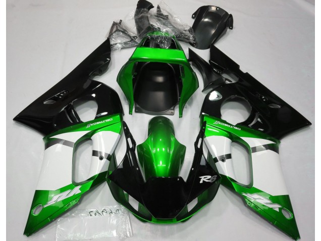 Aftermarket 1998-2002 Metallic Green Yamaha R6 Motorcycle Fairings Aftermarket 1998-2002 Metallic Green Yamaha R6 Motorcycle Fairings