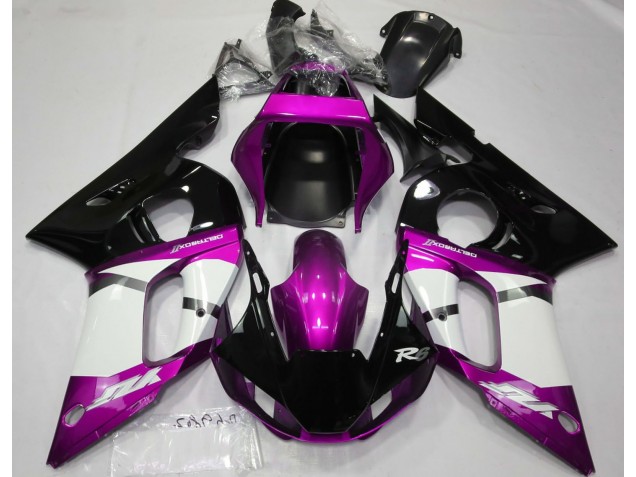 Aftermarket 1998-2002 Metallic Pink Yamaha R6 Motorcycle Fairings Aftermarket 1998-2002 Metallic Pink Yamaha R6 Motorcycle Fairings