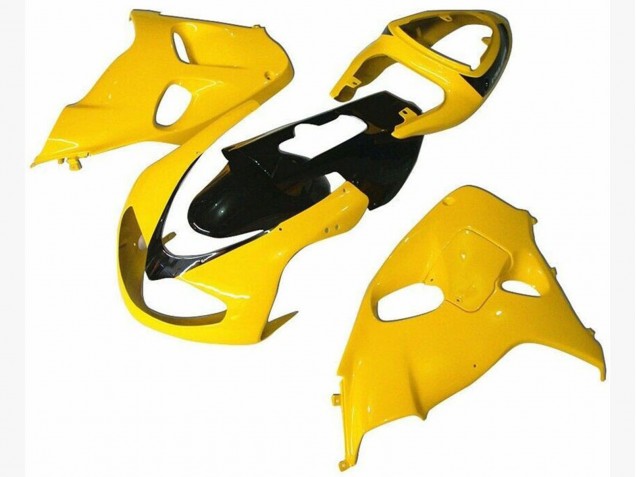 Aftermarket 1998-2003 Yellow and Black Suzuki TL1000R Motorcycle Fairings