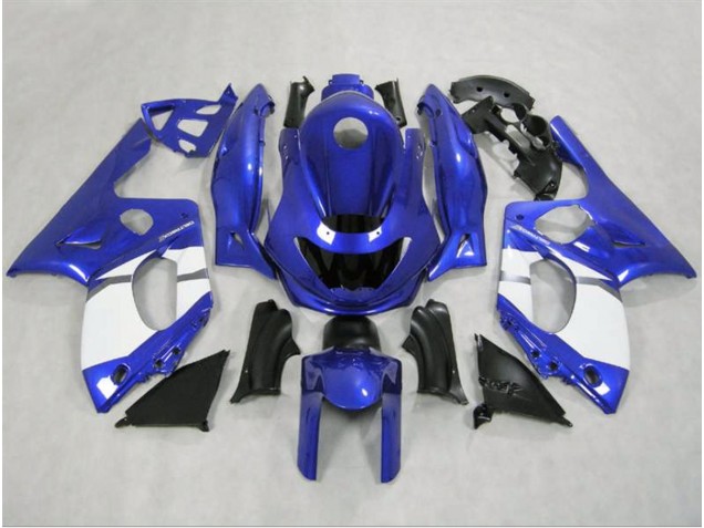 Aftermarket 1998-2007 Gloss Blue and White Yamaha YZF600 Motorcycle Fairings Aftermarket 1998-2007 Gloss Blue and White Yamaha YZF600 Motorcycle Fairings