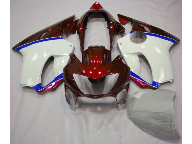 Aftermarket 1999-2000 Deep Red and Blue Honda CBR600 F4 Motorcycle Fairings Aftermarket 1999-2000 Deep Red and Blue Honda CBR600 F4 Motorcycle Fairings