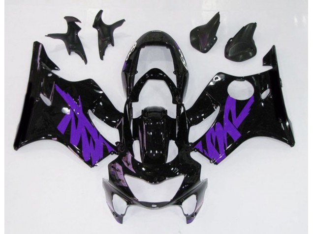 Aftermarket 1999-2000 Gloss Black & Purple Honda CBR600 F4 Motorcycle Fairings Aftermarket 1999-2000 Gloss Black & Purple Honda CBR600 F4 Motorcycle Fairings