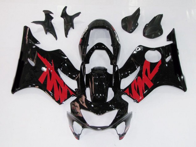 Aftermarket 1999-2000 Gloss Black Red Decal Honda CBR600 F4 Motorcycle Fairings Aftermarket 1999-2000 Gloss Black Red Decal Honda CBR600 F4 Motorcycle Fairings