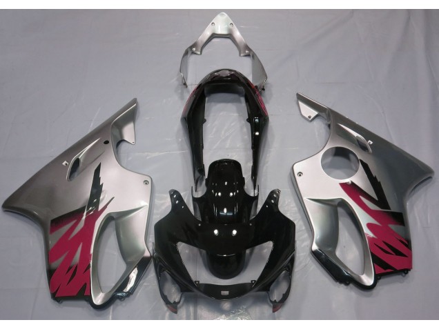 Aftermarket 1999-2000 Gloss Silver & Red Honda CBR600 F4 Motorcycle Fairings Aftermarket 1999-2000 Gloss Silver & Red Honda CBR600 F4 Motorcycle Fairings