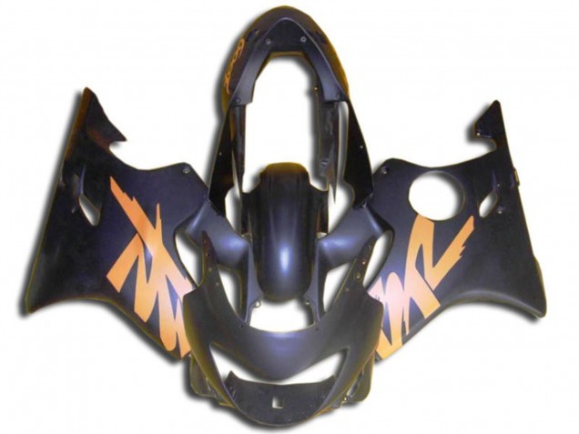 Aftermarket 1999-2000 Matte Black and Orange Honda CBR600 F4 Motorcycle Fairings Aftermarket 1999-2000 Matte Black and Orange Honda CBR600 F4 Motorcycle Fairings