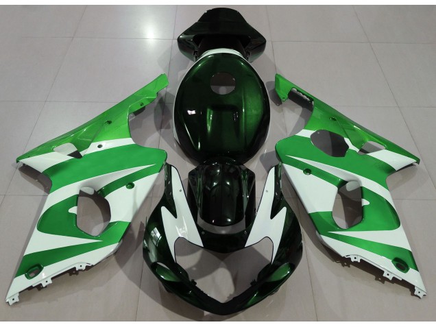 Aftermarket 2000-2002 Deep Green & Suzuki GSXR 1000 Motorcycle Fairings