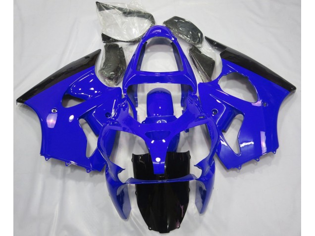 Aftermarket 2000-2002 Gloss Blue & Black Kawasaki ZX6R Motorcycle Fairings Aftermarket 2000-2002 Gloss Blue & Black Kawasaki ZX6R Motorcycle Fairings