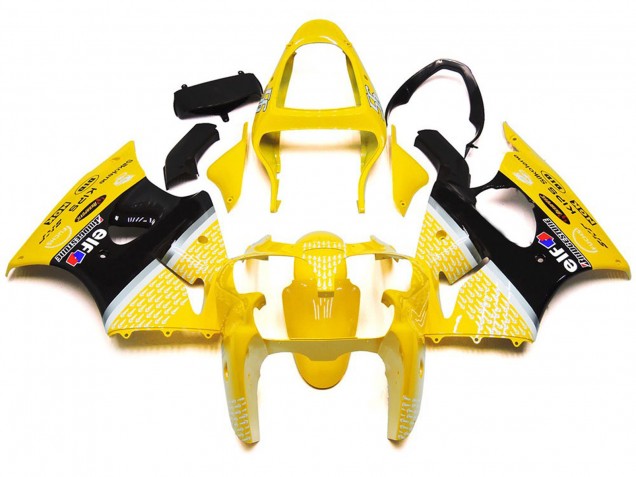 Aftermarket 2000-2002 Gloss Yellow 1 Kawasaki ZX6R Motorcycle Fairings Aftermarket 2000-2002 Gloss Yellow 1 Kawasaki ZX6R Motorcycle Fairings