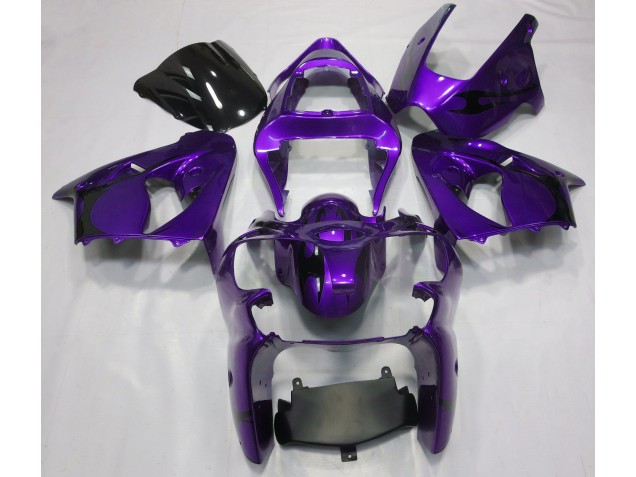 Aftermarket 2000-2002 Metallic Purple Kawasaki ZX6R Motorcycle Fairings Aftermarket 2000-2002 Metallic Purple Kawasaki ZX6R Motorcycle Fairings