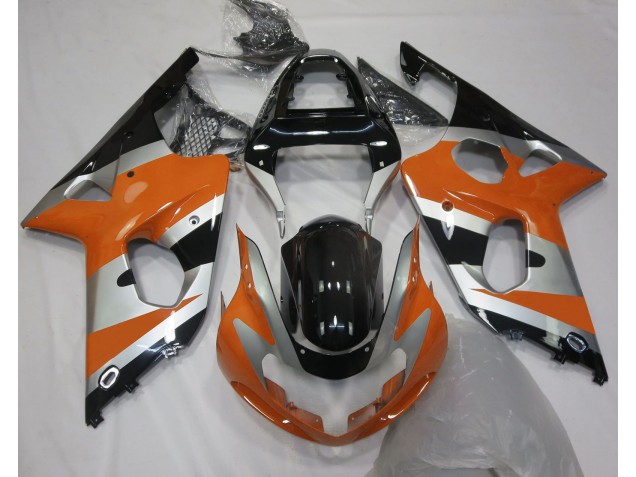 Aftermarket 2000-2002 Orange Silver OEM Style Suzuki GSXR 1000 Motorcycle Fairings Aftermarket 2000-2002 Orange Silver OEM Style Suzuki GSXR 1000 Motorcycle Fairings