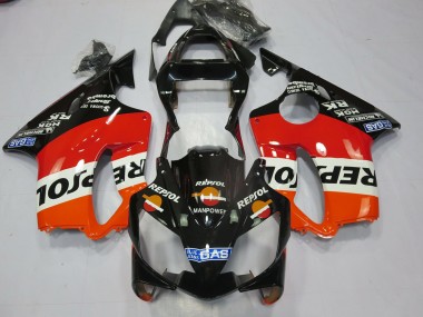 Aftermarket 2001-2003 Black Repsol Honda CBR600 F4i Motorcycle Fairings