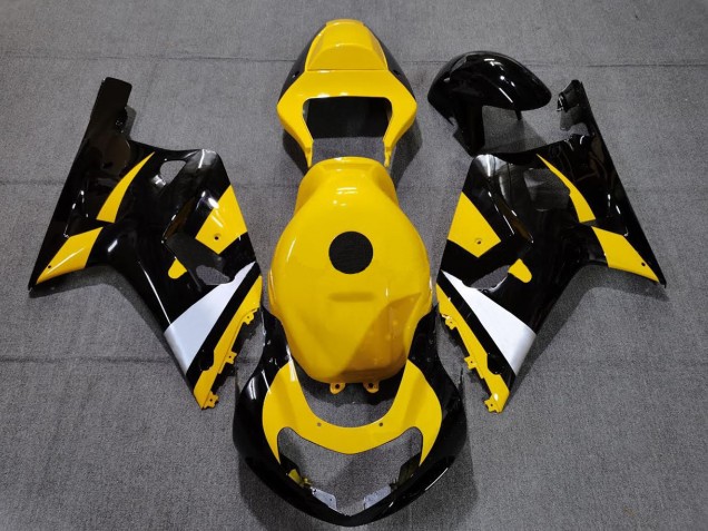Aftermarket 2001-2003 Black and Yellow Suzuki GSXR 600-750 Motorcycle Fairings Aftermarket 2001-2003 Black and Yellow Suzuki GSXR 600-750 Motorcycle Fairings