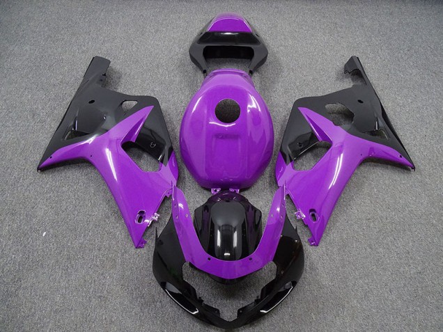 Aftermarket 2001-2003 Gloss Purple and Black Suzuki GSXR 600-750 Motorcycle Fairings Aftermarket 2001-2003 Gloss Purple and Black Suzuki GSXR 600-750 Motorcycle Fairings
