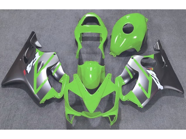 Aftermarket 2001-2003 Green and Matte Silver Honda CBR600 F4i Motorcycle Fairings Aftermarket 2001-2003 Green and Matte Silver Honda CBR600 F4i Motorcycle Fairings