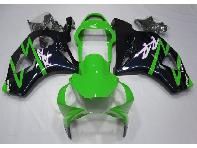 Aftermarket 2002-2003 Gloss Black and Green Honda CBR954 Motorcycle Fairings Aftermarket 2002-2003 Gloss Black and Green Honda CBR954 Motorcycle Fairings