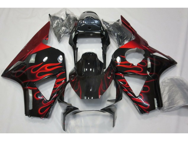 Aftermarket 2002-2003 Red Flame Honda CBR954 Motorcycle Fairings Aftermarket 2002-2003 Red Flame Honda CBR954 Motorcycle Fairings