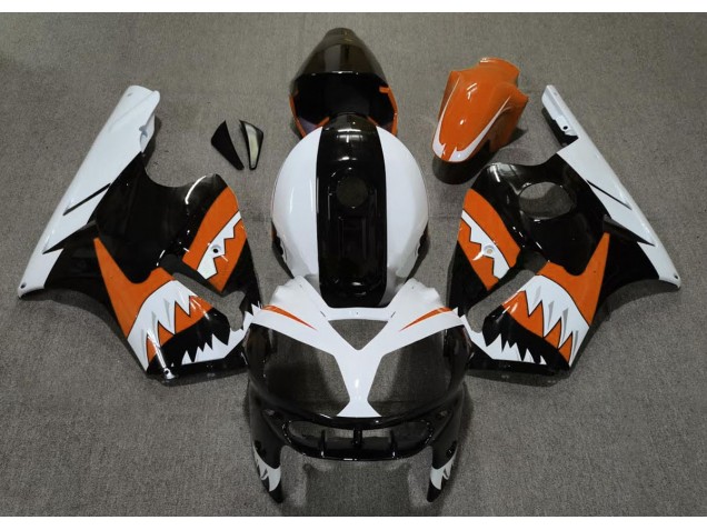 Aftermarket 2002-2005 Orange Shark Kawasaki ZX12R Motorcycle Fairings Aftermarket 2002-2005 Orange Shark Kawasaki ZX12R Motorcycle Fairings