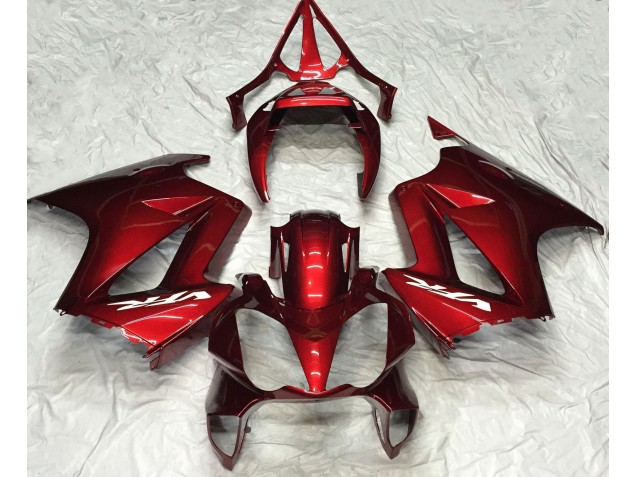 Aftermarket 2002-2012 Deep Red Plain Honda VFR800 Motorcycle Fairings Aftermarket 2002-2012 Deep Red Plain Honda VFR800 Motorcycle Fairings