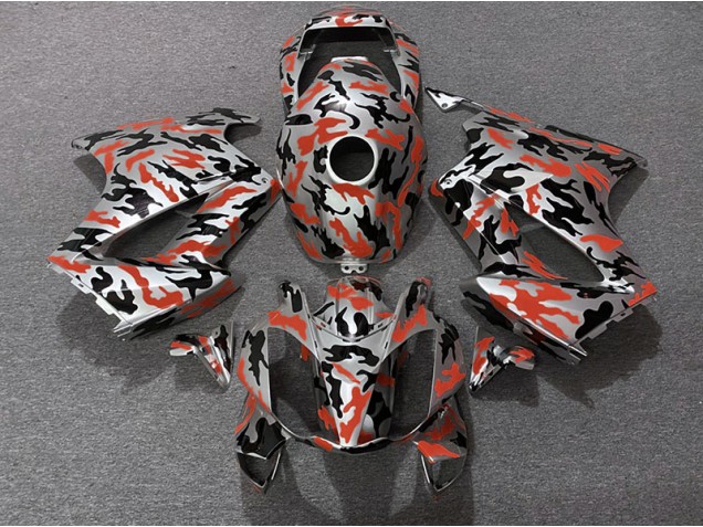 Aftermarket 2002-2012 Red Camo Honda VFR800 Motorcycle Fairings Aftermarket 2002-2012 Red Camo Honda VFR800 Motorcycle Fairings