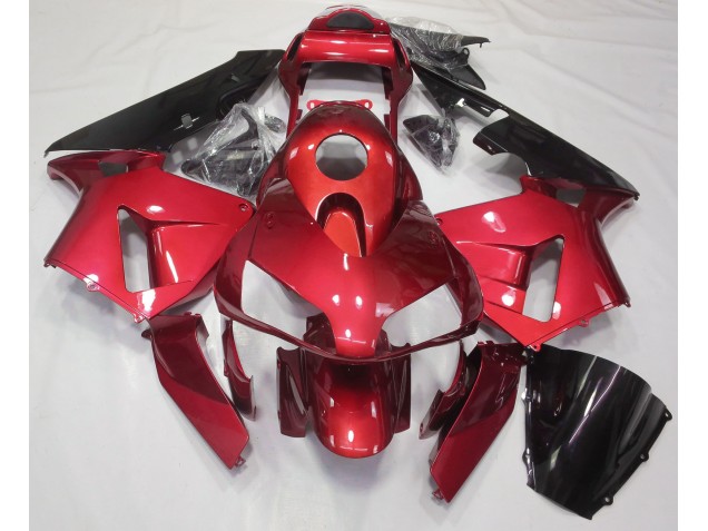 Aftermarket 2003-2004 Candy Red Plain Honda CBR600RR Motorcycle Fairings Aftermarket 2003-2004 Candy Red Plain Honda CBR600RR Motorcycle Fairings