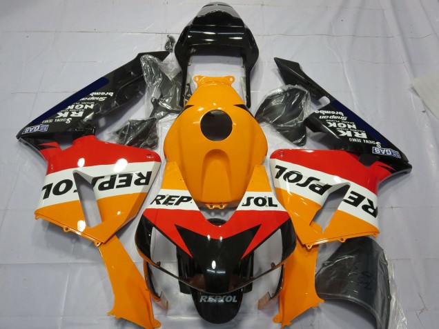 Aftermarket 2003-2004 Classic Repsol Honda CBR600RR Motorcycle Fairings Aftermarket 2003-2004 Classic Repsol Honda CBR600RR Motorcycle Fairings