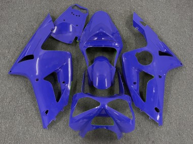 Aftermarket 2003-2004 Dark Blue Plain Kawasaki ZX6R Motorcycle Fairings
