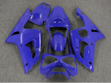 Aftermarket 2003-2004 Dark Blue Plain Kawasaki ZX6R Motorcycle Fairings