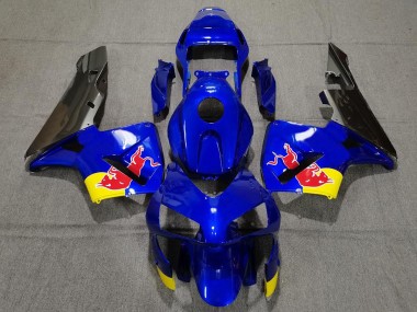 Aftermarket 2003-2004 Gloss Blue Red Bull Honda CBR600RR Motorcycle Fairings