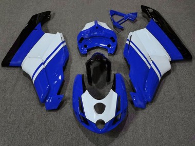 Aftermarket 2003-2004 Gloss Blue & White Ducati 749 999 Motorcycle Fairings