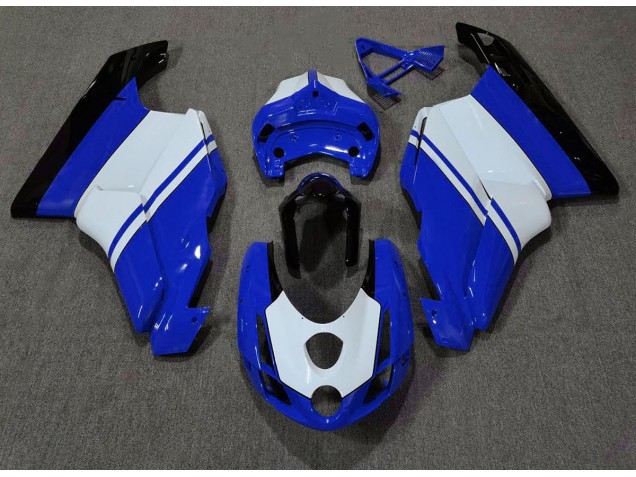 Aftermarket 2003-2004 Gloss Blue & White Ducati 749 999 Motorcycle Fairings Aftermarket 2003-2004 Gloss Blue & White Ducati 749 999 Motorcycle Fairings