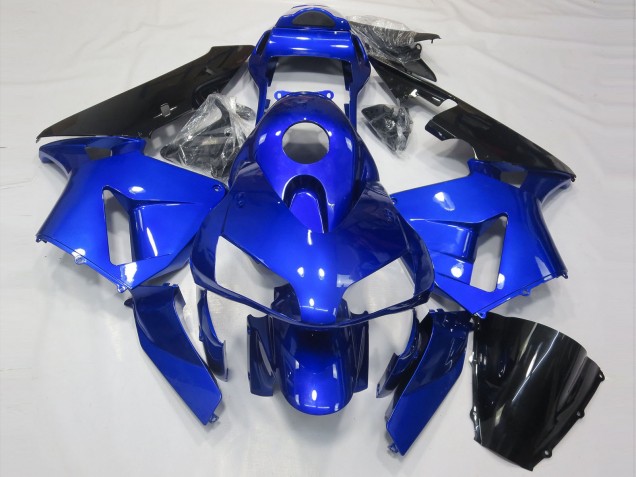 Aftermarket 2003-2004 Gloss Blue and Black Honda CBR600RR Motorcycle Fairings Aftermarket 2003-2004 Gloss Blue and Black Honda CBR600RR Motorcycle Fairings