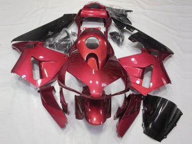 Aftermarket 2003-2004 Gloss Candy Red Honda CBR600RR Motorcycle Fairings