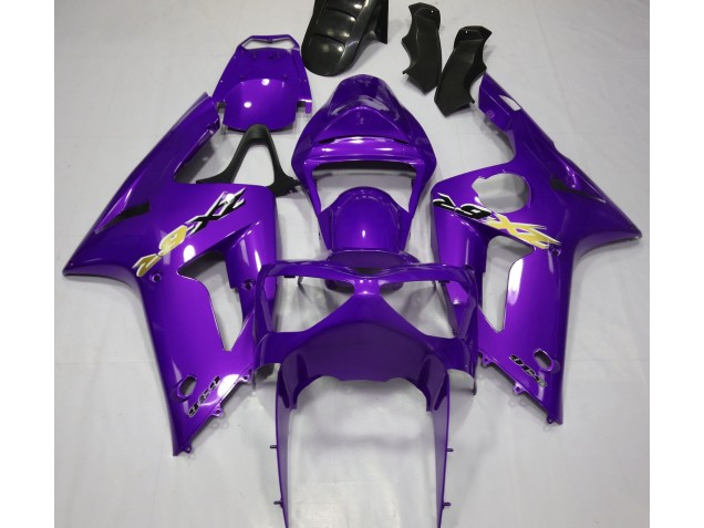 Aftermarket 2003-2004 Gloss Purple Kawasaki ZX6R Motorcycle Fairings Aftermarket 2003-2004 Gloss Purple Kawasaki ZX6R Motorcycle Fairings