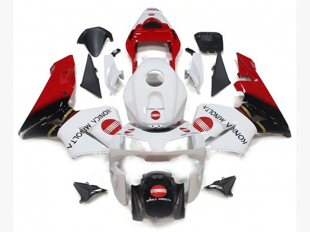 Aftermarket 2003-2004 Konica Red Honda CBR600RR Motorcycle Fairings Aftermarket 2003-2004 Konica Red Honda CBR600RR Motorcycle Fairings
