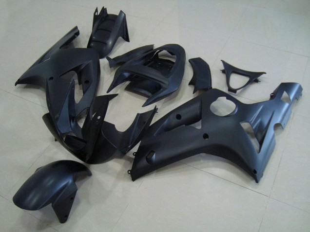 Aftermarket 2003-2004 Matte Black Kawasaki ZX6R Motorcycle Fairings Aftermarket 2003-2004 Matte Black Kawasaki ZX6R Motorcycle Fairings