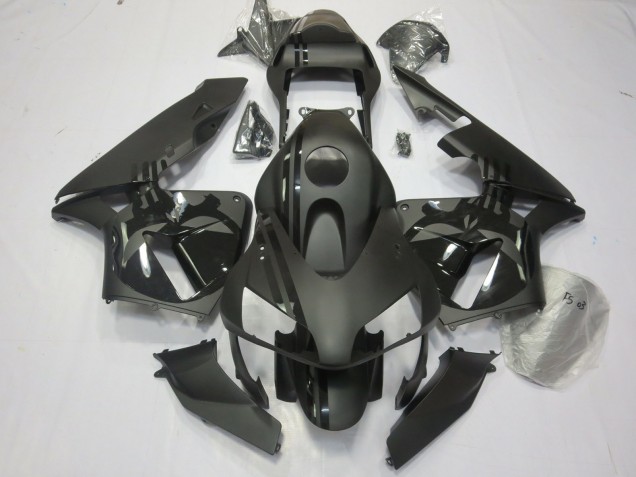 Aftermarket 2003-2004 Matte Black & Punisher Honda CBR600RR Motorcycle Fairings Aftermarket 2003-2004 Matte Black & Punisher Honda CBR600RR Motorcycle Fairings