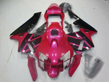 Aftermarket 2003-2004 Pink and Black Honda CBR600RR Motorcycle Fairings