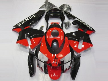 Aftermarket 2003-2004 Red Black Power Honda CBR600RR Motorcycle Fairings